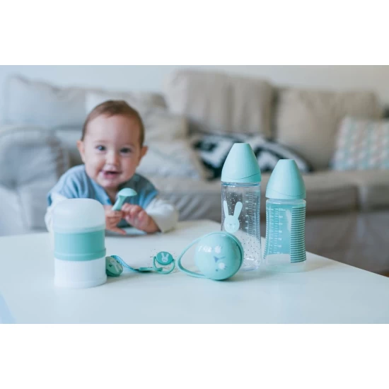 Set cadou nou-nascut Welcome Baby verde Hygge Suavinex Set cadou nou-nascut Welcome Baby verde Hygge Suavinex
