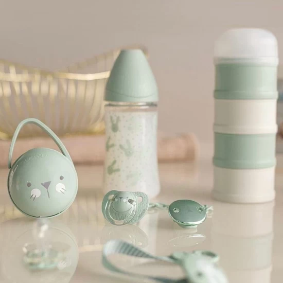 Set cadou nou-nascut Welcome Baby verde Hygge Suavinex Set cadou nou-nascut Welcome Baby verde Hygge Suavinex