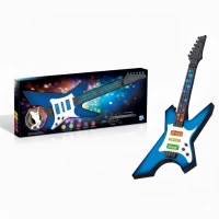 Chitara pentru copii cu sunete si lumini, albastru