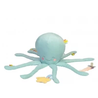 Jucarie senzoriala de plus Happy Sea Multiactivity Giant Octopus Mint