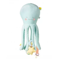 Jucarie senzoriala de plus Happy Sea Multiactivity Giant Octopus Mint