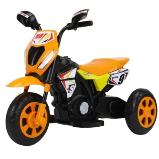 Motocicleta electrica cu muzica si lumini Moto 9 portocaliu Motocicleta electrica cu muzica si lumini Moto 9 portocaliu