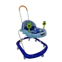 Premergator cu sunete, lumini si maner Broscuta Blue