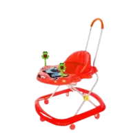 Premergator cu sunete, lumini si maner Broscuta Red