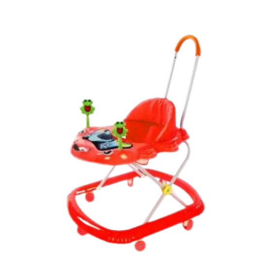 Premergator cu sunete, lumini si maner Broscuta Red Premergator cu sunete, lumini si maner Broscuta Red