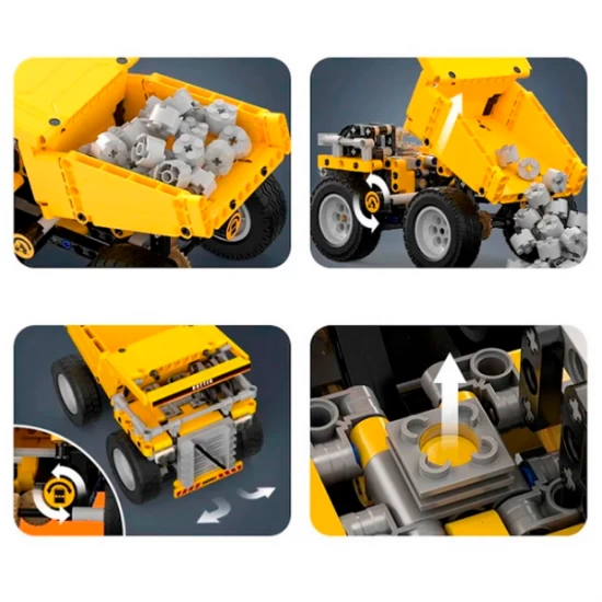 Set cuburi constructie Camion santier 372 piese