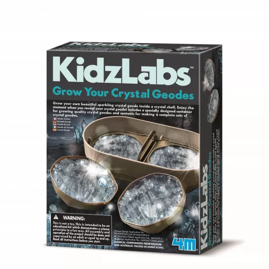 Set experimente de crescut geode de cristal Set experimente de crescut geode de cristal