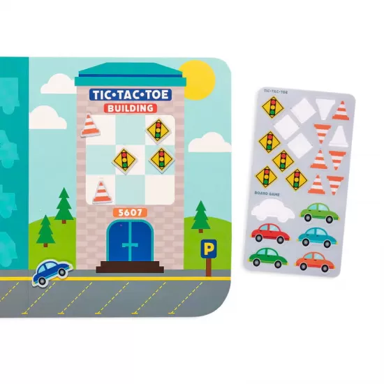 Set planse si jocuri cu abtibilduri repozitionabile - Vehicule