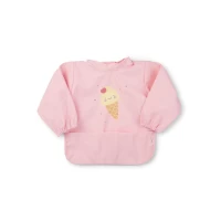 Baveta Impermeabila cu maneci si buzunar, reglabila, Ice Cream, roz