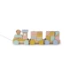Jucarie din lemn, trenulet cu forme de construit, multicolor, Saro Baby Jucarie din lemn, trenulet cu forme de construit, multicolor, Saro Baby