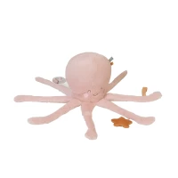 Jucarie senzoriala de plus Ocean Life Multiactivity Giant Plushie Octopus Pink