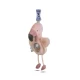 Jucarie zornaitoare din plus, agatatoare, design Jungle Party Flamingo Jucarie zornaitoare din plus, agatatoare, design Jungle Party Flamingo