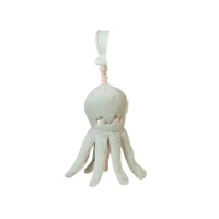 Jucarie zornaitoare din plus agatatoare, design Ocean Life, Caracatita, Mint