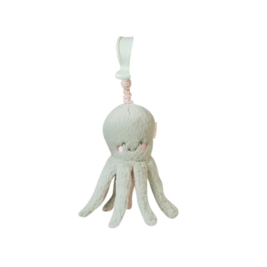 Jucarie zornaitoare din plus agatatoare, design Ocean Life, Caracatita, Mint Jucarie zornaitoare din plus agatatoare, design Ocean Life, Caracatita, Mint