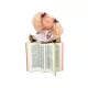 Papusa Nines D'Onil Mia cu parul blond, funde rosii, articulatii si miros de vanilie 30 cm Papusa Nines D'Onil Mia cu parul blond, funde rosii, articulatii si miros de vanilie 30 cm