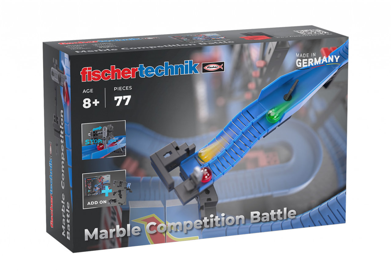 Fischertechnik Kit STEM Completare pentru Cursa cu bile metalice - Intrecerea